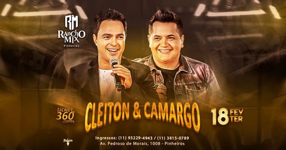 Rancho Mix recebe a dupla Cleiton & Camargo