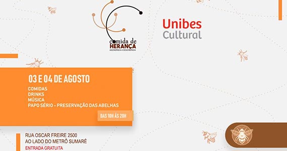 Comida de Herança realiza sua 4ª edição na Unibes Cultural Eventos BaresSP 570x300 imagem