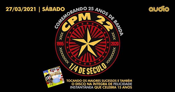 CPM 22 celebra os 25 anos de carreira em show único na Audio Eventos BaresSP 570x300 imagem