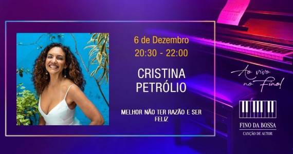 Cristina Petrólio no Fino da Bossa