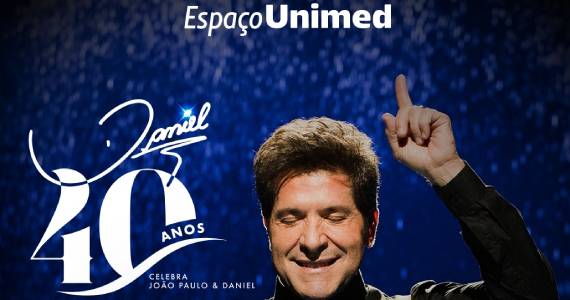 Daniel lança DVD 40 anos no Espaço Unimed