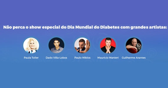 Show especial marca o Dia Mundial do Diabetes no Tom Brasil 