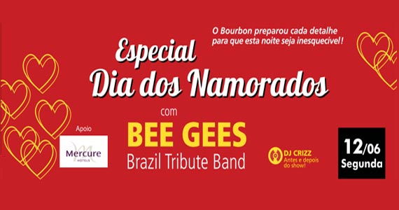 Especial Dia dos Namorados com Bee Gees Brazil no Bourbon Street Music Club Eventos BaresSP 570x300 imagem