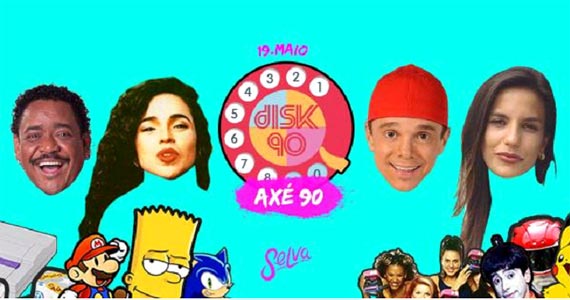Sexta é dia de Disk anos 90 no Clube Selva com a Festa dos anos 90