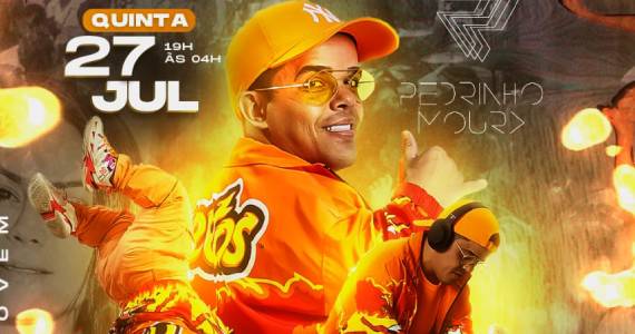 Dj Pedrinho Moura nesta quinta no Bar Lili