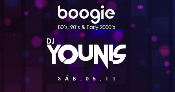 Sábado tem Dj Younis no comando da pista da Boogie Disco Concept  Eventos BaresSP 570x300 imagem