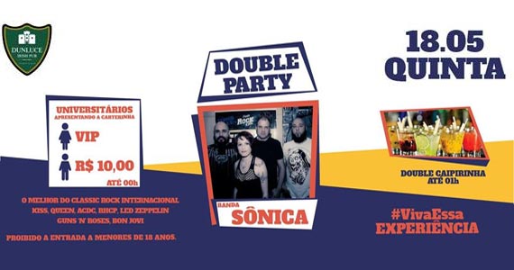 O melhor do classic rock com a banda Sônica animando à noite no Dunluce Eventos BaresSP 570x300 imagem