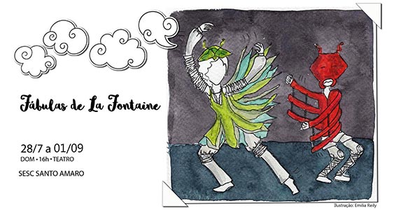 Fábulas de La Fontaine fica em cartaz no Sesc Santo Amaro