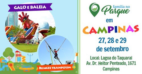 Parque Taquaral recebe edição do Família no Parque Campinas
