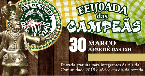 Mancha Verde realiza Feijoada das Campeãs, com Pixote e Escolas de Sambas Eventos BaresSP 570x300 imagem