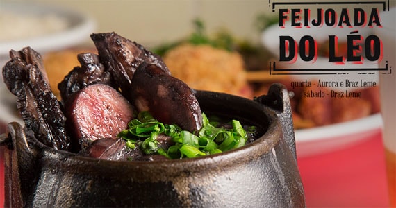 Quarta-feira é dia de feijoada e happy Hour no Bar Léo, no centro