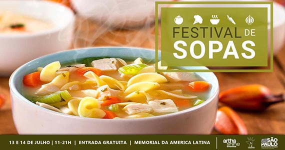 Memorial da América Latina realiza Festival de Sopa com diversos sabores Eventos BaresSP 570x300 imagem
