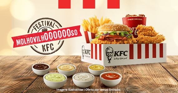 KFC apresenta o Festival Molhovilhoso com seis molhos imperdíveis