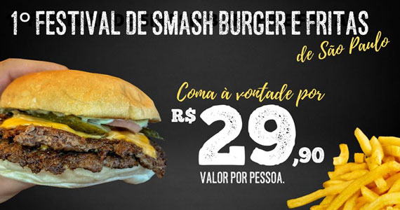 BurgUP realiza o Festival de Smash Burgers Eventos BaresSP 570x300 imagem