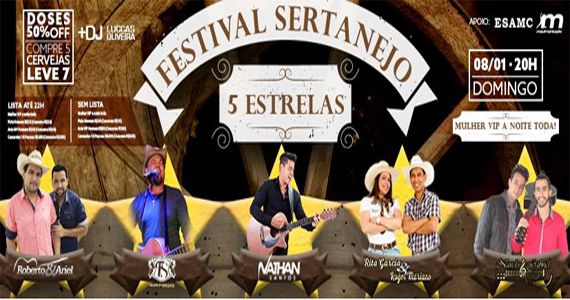 Festival Sertanejo 5 Estrelas no Espaço Kalah