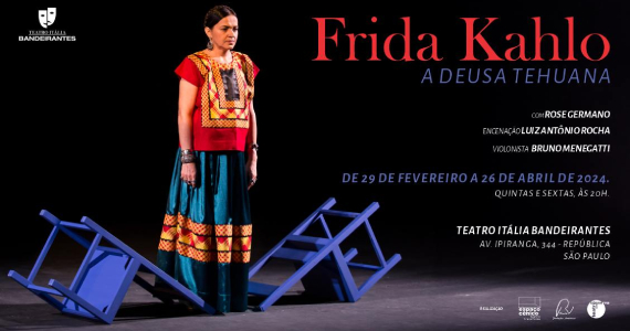 Teatro Itália apresenta Frida Kahlo, a Deusa Tehuana
