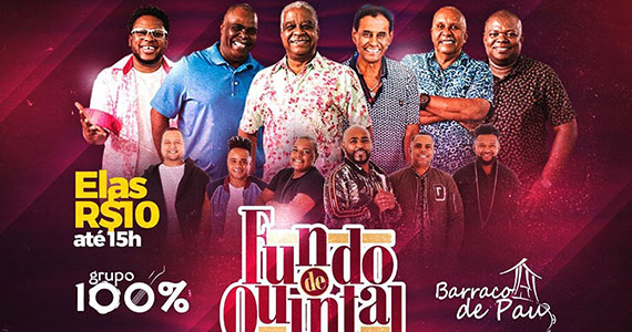 Fundo de Quintal agita feijoada da Rádio 105 FM no Carioca Club Eventos BaresSP 570x300 imagem