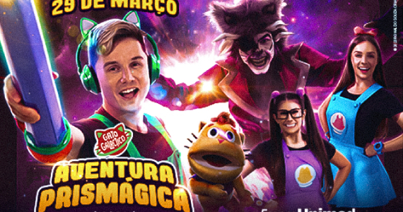 Gato Galactico Aventura Prismágica no Espaço Unimed