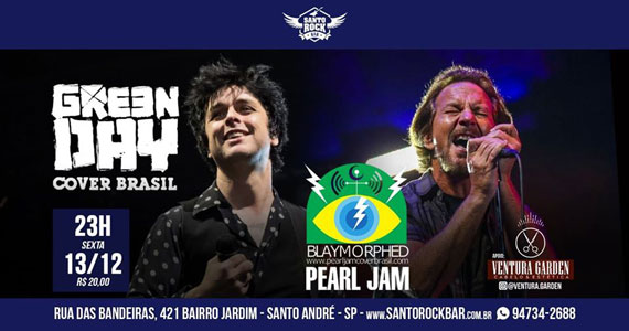 Pearl Jam e Green Day Cover agitam noite no Santo Rock Bar Pearl Jam e Green Day Cover agitam noite no Santo Rock Bar