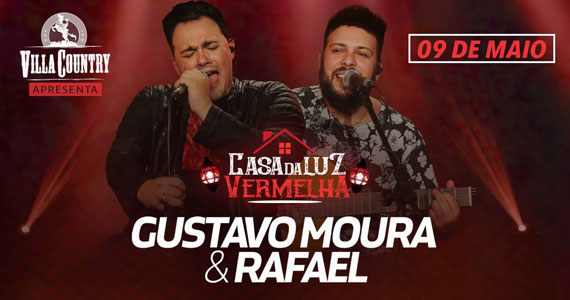 Villa Country será estremecida pelo show de Gustavo Moura & Rafael