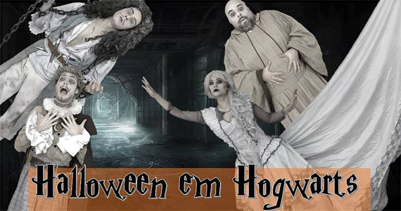Festa de Halloween em Hogwarts no Excelentíssimo Botequim