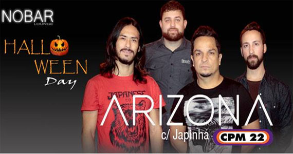 Sexta tem Halloween Day agita o NOBAR Lounge ao som da banda Arizona Eventos BaresSP 570x300 imagem