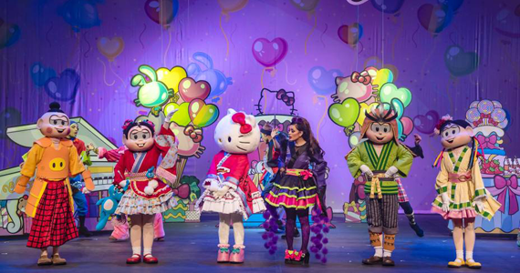 Turma da Mônica e Hello Kitty em O Poder da Amizade - O Musical Eventos BaresSP 570x300 imagem