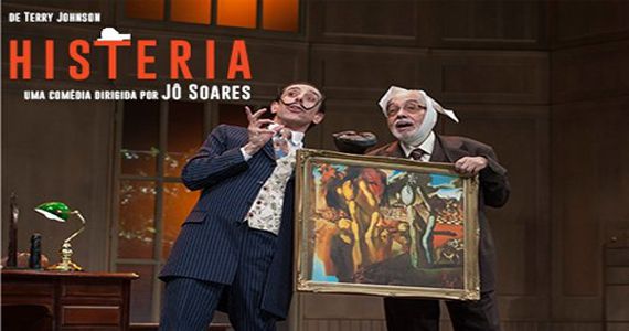 A peça Histeria dirigida por Jô Soares está de volta em cartaz no Teatro Shopping Frei Caneca Eventos BaresSP 570x300 imagem