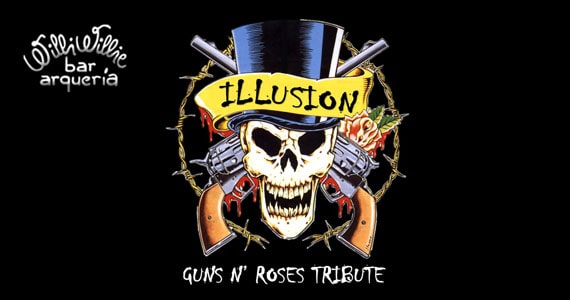 Banda Illusion realiza show no Willi Willie com os clássicos do Guns N' Roses Eventos BaresSP 570x300 imagem