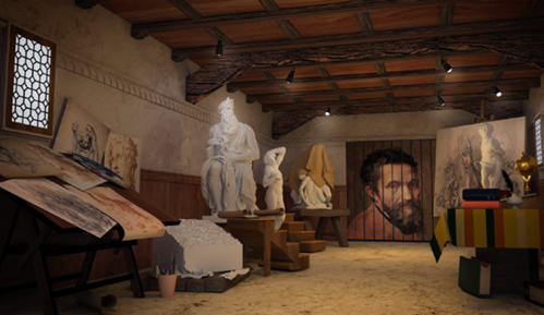 Exposição de Michelangelo no MIS Experience