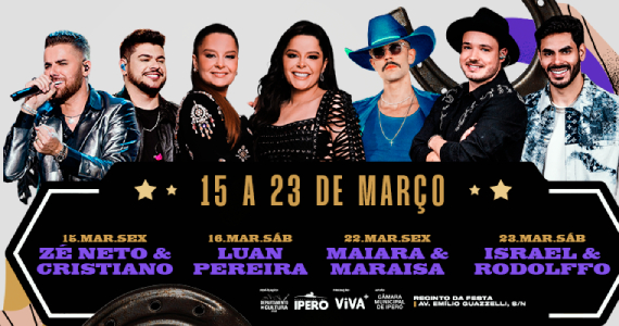 Iperó Fest terá shows de Maiara & Maraísa Eventos BaresSP 570x300 imagem