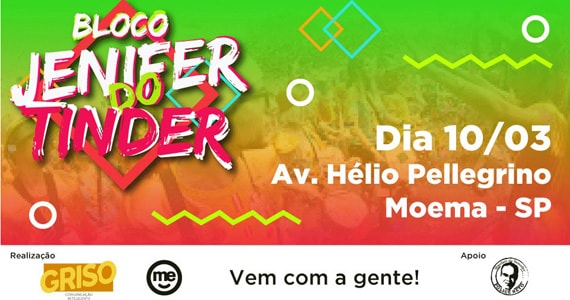 Bloco da Jenifer do Tinder promete sacudir Carnaval de Rua de Moema em São Paulo Eventos BaresSP 570x300 imagem