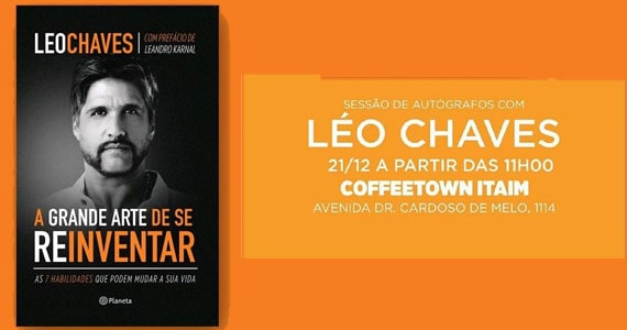 Léo Chaves realiza sessão de autógrafos no Coffetown Itaim Eventos BaresSP 570x300 imagem