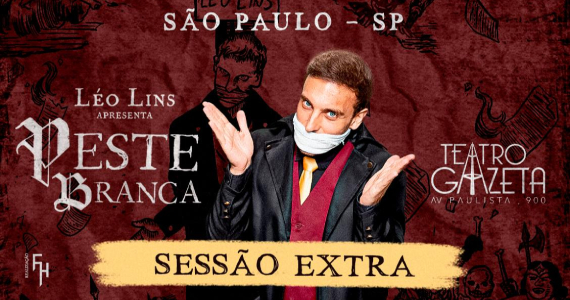 Léo Lins em Peste Branca no Teatro Gazeta Léo Lins em Peste Branca no Teatro Gazeta