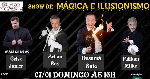 Show de Mágica & Ilusionismo no Teatro Gazeta