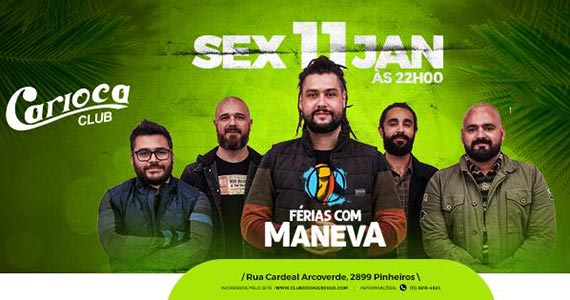 Banda Maneva chega ao Carioca Club com a sua turnê “Ao vivo em São Paulo” Eventos BaresSP 570x300 imagem