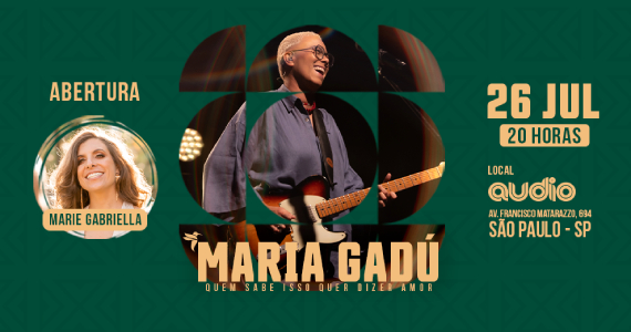 Maria Gadú se apresenta na Audio