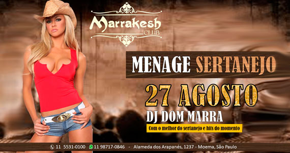 Menage Sertanejo com DJ Dom Marra animando a noite do Marrakesh Club Eventos BaresSP 570x300 imagem