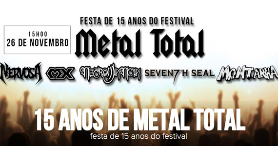 Domingo é dia de 15 anos do Festival Metal Total no Little Darling Eventos BaresSP 570x300 imagem