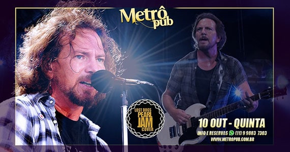 Metrô Pub convida Lost Dogs para show de Pearl Jam Cover Eventos BaresSP 570x300 imagem