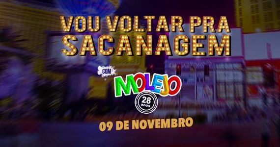 O grupo Molejão emabala a festa Vou Voltar Para Sacanagem na Woods