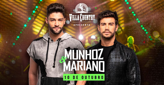 Munhoz e Mariano retornam ao Villa Country em nova turnê