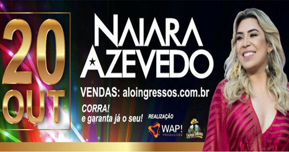 Naiara Azevedo apresenta sua nova turnê no 1º Villa Caipira Urbano Festival no Club Juventus  Eventos BaresSP 570x300 imagem