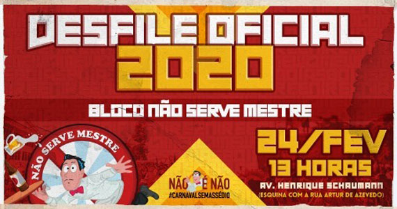 Bloco Não Serve Mestre desfila no Carnaval de São Paulo Eventos BaresSP 570x300 imagem