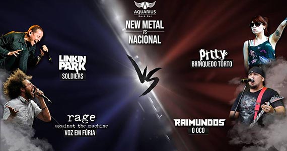 Noite de new metal vs nacional embala o  Aquarius Rock Bar