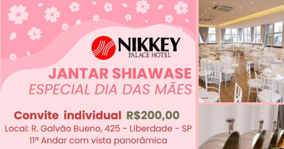Dia das Mães no Nikkey Restaurante