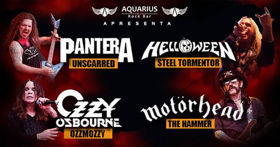 Covers do Pantera, Ozzy Osbourne, Helloween e Motorhead no Aquarius Rock Bar Eventos BaresSP 570x300 imagem