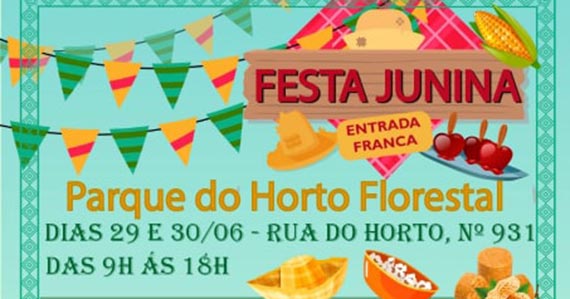 Festa Junina agita Parque do Horto Florestal no final de junho Eventos BaresSP 570x300 imagem