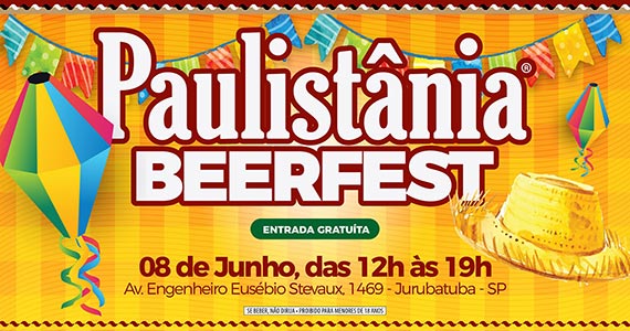 Paulistânia Beerfest tem sua 19º edição em clima junino Eventos BaresSP 570x300 imagem