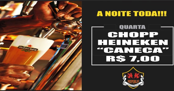 Noite com Cerveja, Drinks e Futebol no Republic Pub